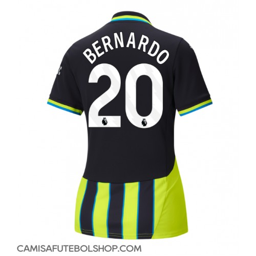 Camisa de time de futebol Manchester City Bernardo Silva #20 Replicas 2º Equipamento Feminina 2024-25 Manga Curta